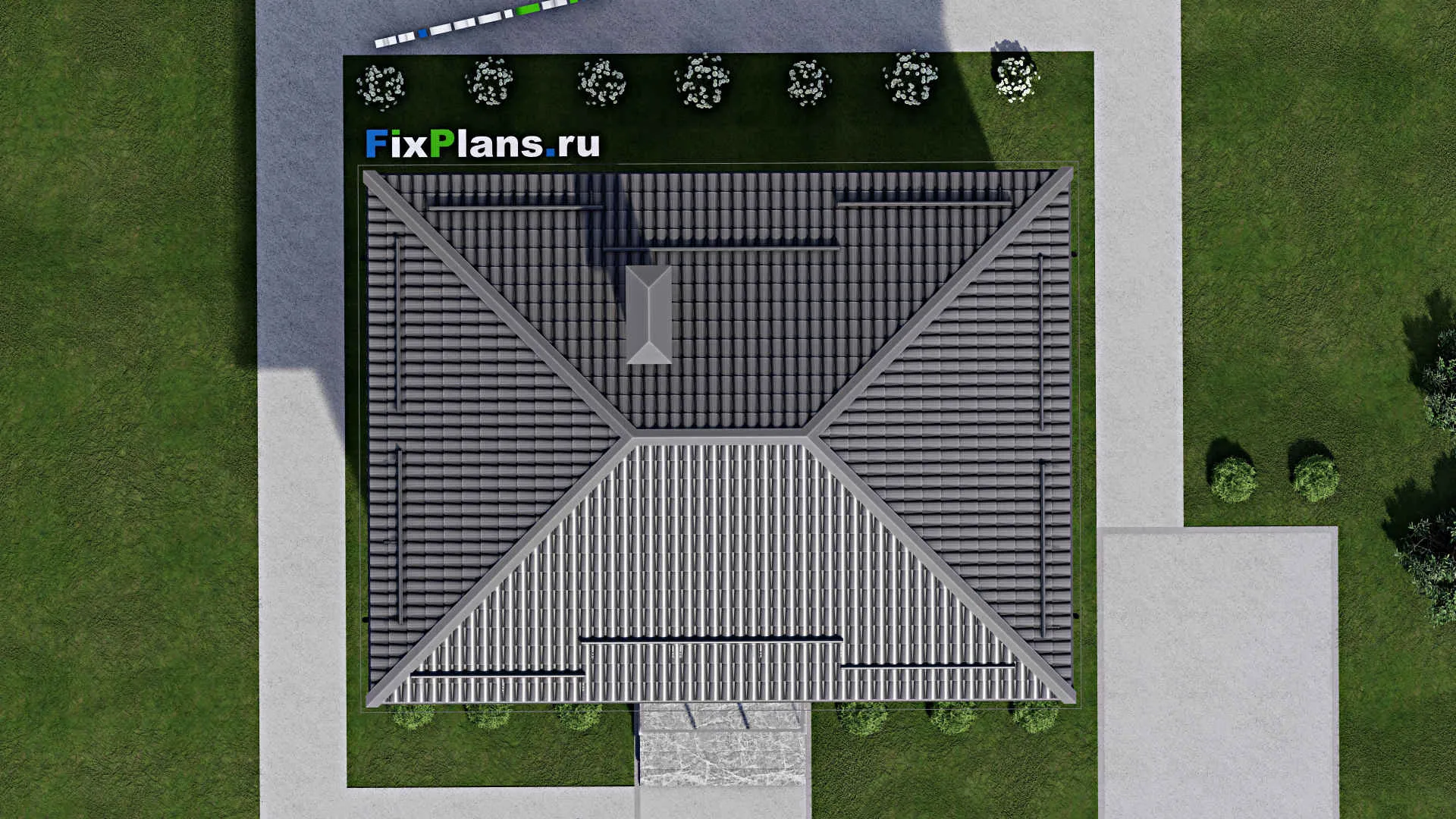 F-2870 - Планы двухэтажного дома 8 на 11, площадью 110 м² с балконом и 4 спальнями