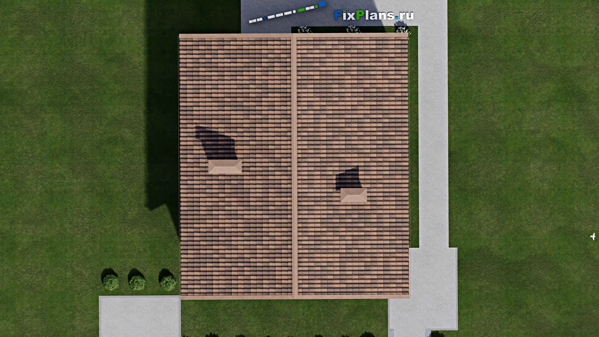 F-9242 - Проект дома с мансардой 10 на 12, площадью 160 м² с террасой, балконом и 3 спальнями